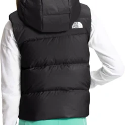 The North Face Reversible North Down Hooded Vest- Girls