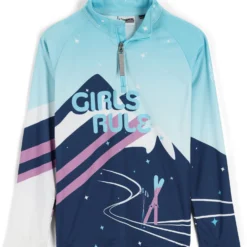 Spyder Surface Zip T-Neck -Obermeyer Sales max 2038730 196052 416 F master L